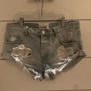 One Teaspoon Jean Shorts